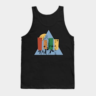 Jazz Music - Retro Mid-Century Modern Vintage Tank Top